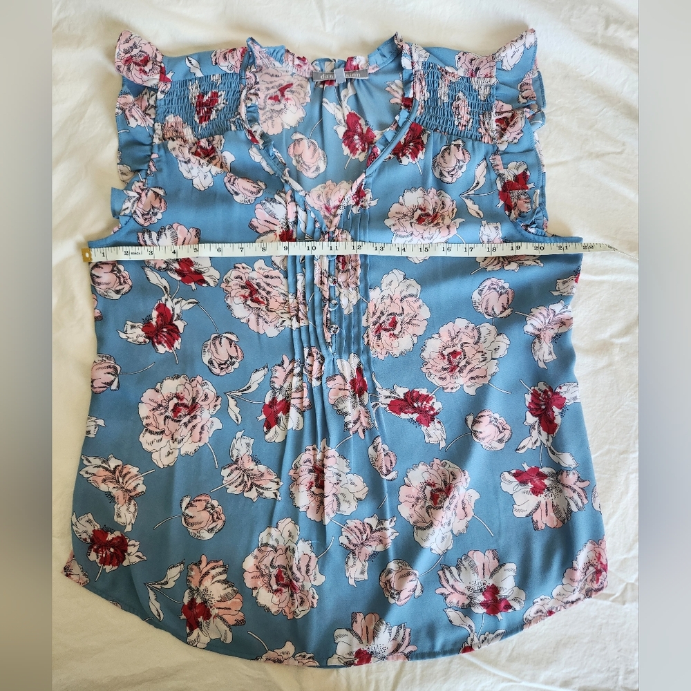 Floral Blue Skirt - Picture 3 of 5